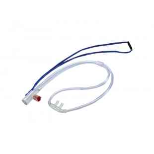 Cánula nasal SILICONIZADA DE ALTO FLUJO ADULTO CHICA PARA HUMIDIFICACIÓN TÉRMICA (blanca)