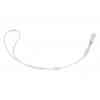 Cánula nasal SILICONIZADA DE ALTO FLUJO NEONATAL (blanca) de flujo óptimo max. 7 LPM con adaptador para circuito, compatible con F&P RT329, AIRVO 2, OPTIFLOW c/adaptadores de 15mm y 22mm