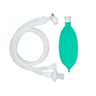 Circuito de anestesia CIRCULAR PEDIÁTRICO 36" (92 cm), con puerto, filtro antibacteriano viral y bolsa de 1L