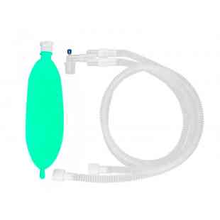 Circuito de anestesia EXPANDIBLE ADULTO 26"-72" (66 cm -182 cm) con puerto, filtro Antibacteriano viral y bolsa de 3L