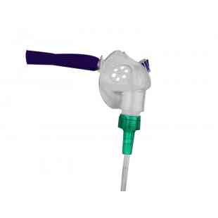 Mascarilla para oxigeno NEONATAL, con tubería de 2.4M / 8' (conector SWIVEL 360º)