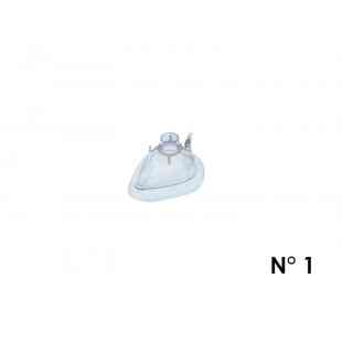 Mascarilla para anestesia "Fix Seal" #1, NEONATAL CON VÁLVULA (blanca)