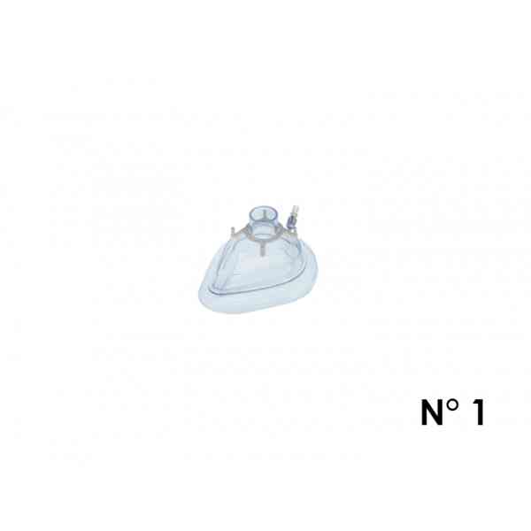 Mascarilla para anestesia "Fix Seal" #1, NEONATAL CON VÁLVULA (blanca)