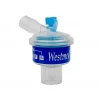 HMEF Filtro Nariz Artificial ADULTO ANGULADA a 45º CON PUERTO CO2 (150-1000ml) 99% de Filtración
