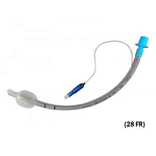 Tubo endotraqueal CON GLOBO Y ESPIRAL DE ALAMBRE 7.0 (28 FR) con alma de acero