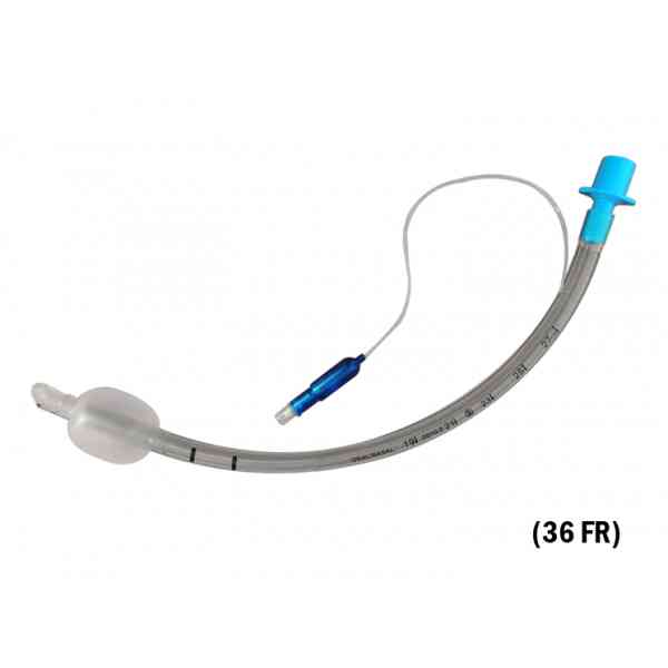 Tubo endotraqueal CON GLOBO Y ESPIRAL DE ALAMBRE 9.0 (36 FR) con alma de acero