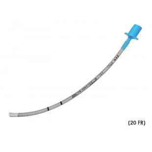 Tubo endotraqueal SIN GLOBO Y ESPIRAL DE ALAMBRE 5.0 (20 FR) con alma de acero