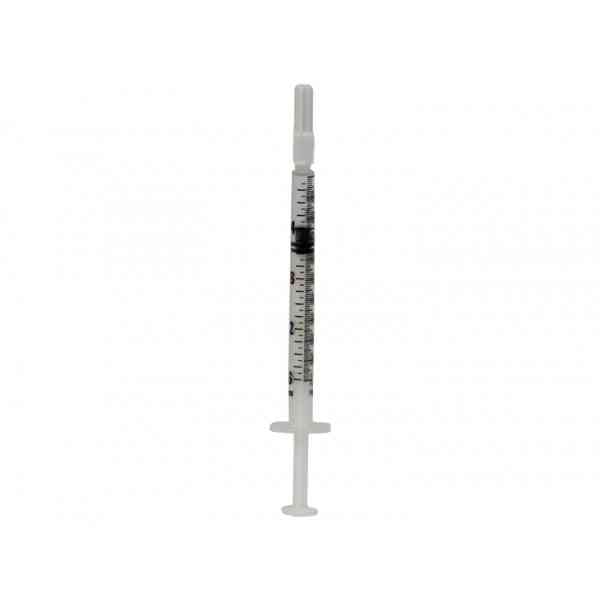 Jeringa para gasometría 1ml (1cc) SIN AGUJA, 25U de Heparina balanceada, para línea arterial ADULTO / PEDIÁTRICO con sistema Luer-Slip
