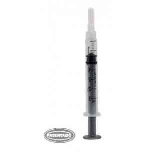 Jeringa para gasometría 3ml (3cc) SIN AGUJA, 25U de Heparina balanceada, para línea arterial ADULTO / PEDIÁTRICO, con sistema Luer-Lock