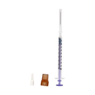 Jeringa para gasometría 1ml (1cc) con aguja de 23g x 25mm(1”), 25U de Heparina balanceada, Pulset para sangre arterial ADULTO / PEDIATRICO con sistema Luer-Slip