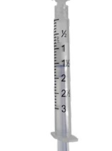 Jeringa para gasometría 3ml(3cc) con aguja A/B de 23g x 25mm(1”), 25U de Heparina balanceada, Pulset para sangre arterial ADULTO, con sistema Luer-Lock