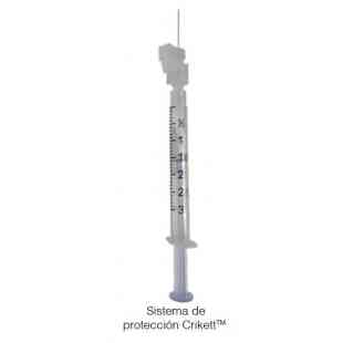 Jeringa para gasometría 3ml(3cc) con aguja A/B de 23g x 25mm(1”), 25U de Heparina balanceada, Pulset para sangre arterial ADULTO, con sistema Luer-Lock