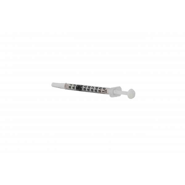 Jeringa para gasometría 1ml (1cc) con aguja de 25g x 15.87mm(5/8”), 25U de Heparina balanceada, Pulset para sangre arterial ADULTO / PEDIÁTRICO con sistema Luer-Slip