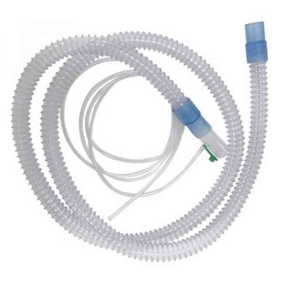 Circuito para CPAP / BPAP desechable, CON LINEA DE PRESION, liso por dentro, universal ADULTO-PEDIATRICO 72"(182 cms)
