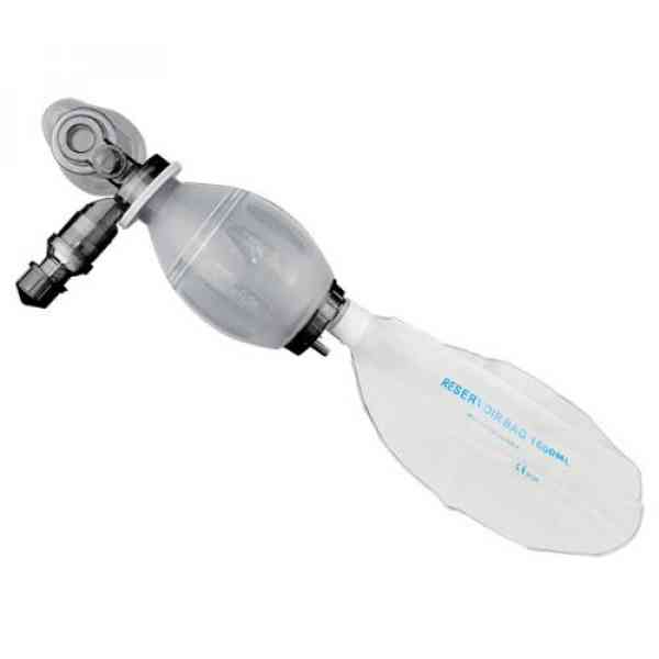 Resucitador REUSABLE DE SILICÓN PEDIÁTRICO CON VALVULA PEEP