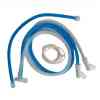 Circuito para ventilador NEONATAL, CON CABLE CALEFACTOR EN LA VÍA INSPIRATORIA, extensión para incubadora, TRAMPA DE AGUA en la línea ESPIRATORIA, línea de presión, cámara de humidificación, tubería adicional de 60 y sensor de temperatura. Compatible con F&P. Para ventilador RT225/226.