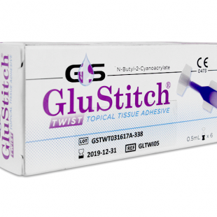 GluStitch Twist pegamento tisular a base de CIANOCRILATO, TRANSPARENTE 0.5ml (caja c/6pzas)
