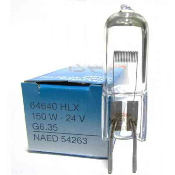 Halogen display/ optic lamp (foco universal) 150 w, 24 v, G6.35