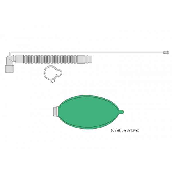 Circuito para anestesia Jackson Rees 12" (30.5 cm) Neonatal