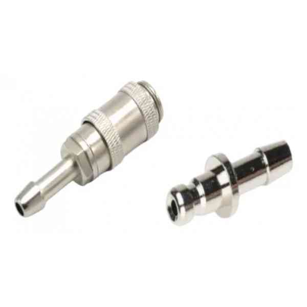 PAR DE CONECTORES TORNILLO HEMBRA Y MACHO METALICOS PARA NIBP