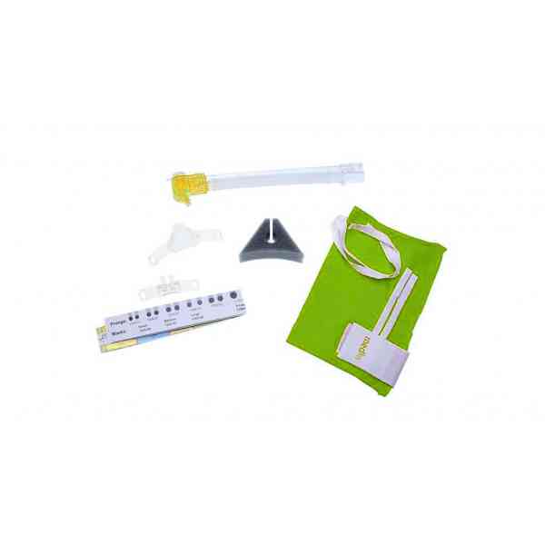 Mascarilla Nasal nCPAP tamaño XL (Extra grande) con gorro de fijacion nCPAP tamaño XXL con Generador Miniflow para nCPAP y Almohadilla de fijacion nCPAP